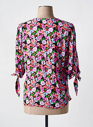 Cămașă imprimeu floral mâneci 3/4 violet TINTA STYLE femeie