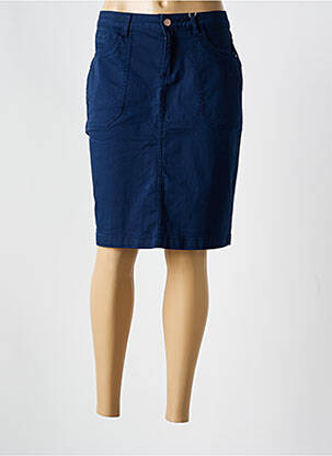 Fustă midi albastru CREAM & ROUGE femeie