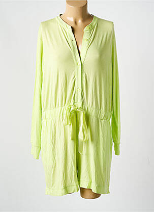 Pijamale scurte țesătură jersey verde MAISON LEJABY femeie