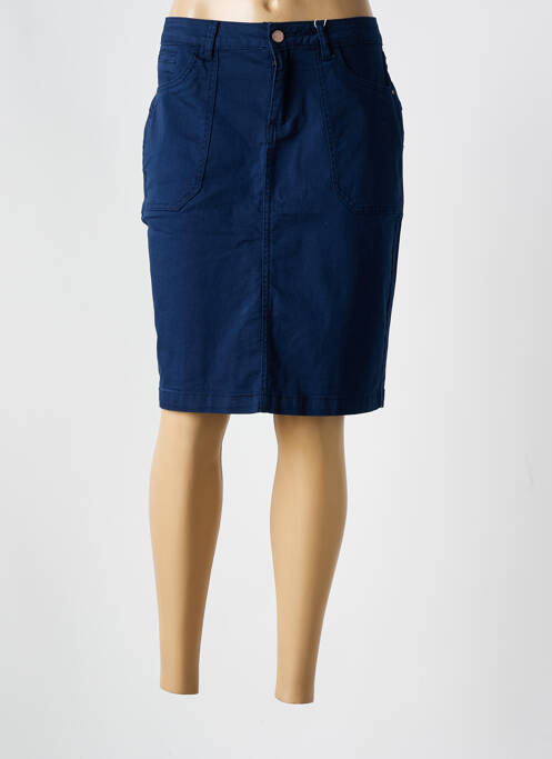 Fustă midi albastru CREAM & ROUGE femeie