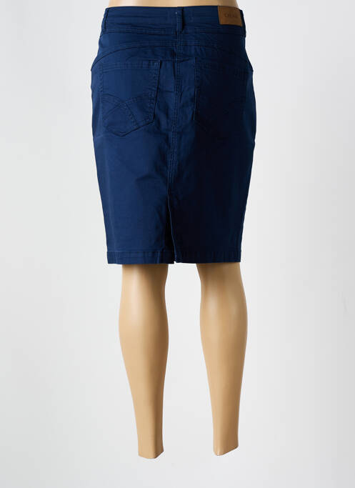 Fustă midi albastru CREAM & ROUGE femeie