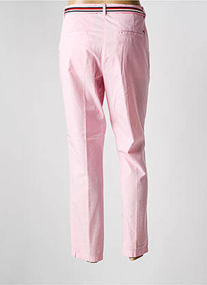 Pantalon chino țesătură poplin mărime normală roz TOMMY HILFIGER femeie