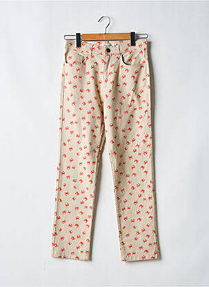 Blugi cu croială slim bej NICE THINGS femeie