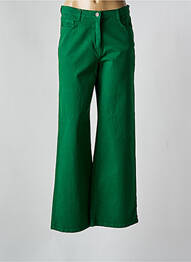 Blugi cu croială largă elasticitate mărime normală verde NICE THINGS femeie