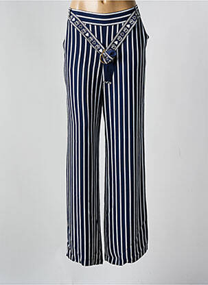 Pantalon larg albastru CAROLINE BISS femeie