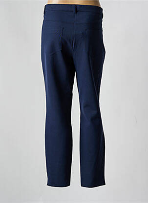 Pantalon slim țesătură poplin mărime normală albastru SPORTALM femeie