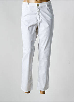 Pantalon 7/8 elasticitate mărime normală alb BRUNO SAINT HILAIRE femeie