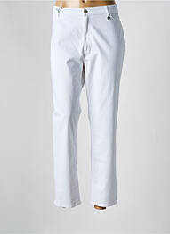 Pantalon drept elasticitate mărime normală alb SAINT HILAIRE femme