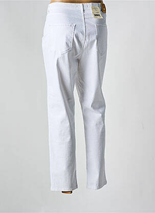 Pantalon drept elasticitate mărime normală alb SAINT HILAIRE femeie