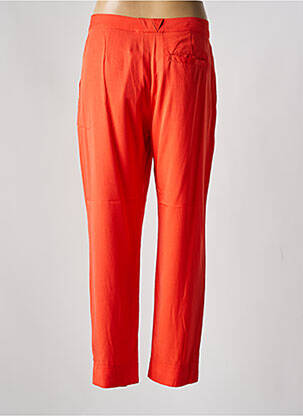 Pantalon drept țesătură poplin mărime normală roșu NICE THINGS femeie