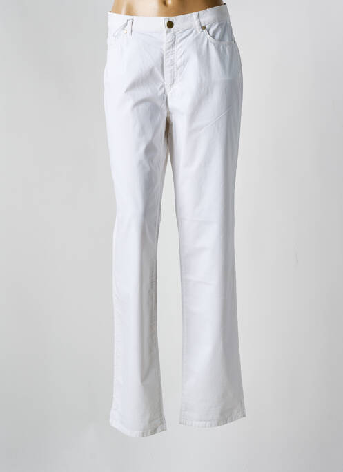 Pantalon drept alb SAINT HILAIRE femeie