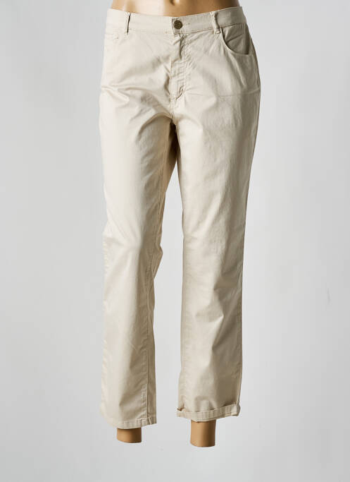 Pantalon 7/8 bej BRUNO SAINT HILAIRE femeie