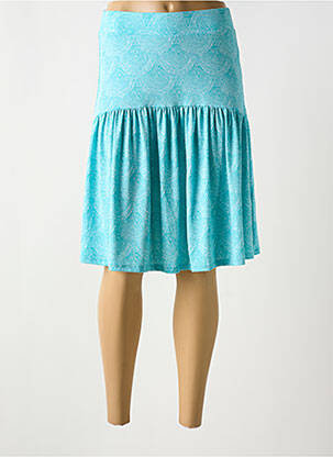 Fustă midi albastru MARBLE femeie