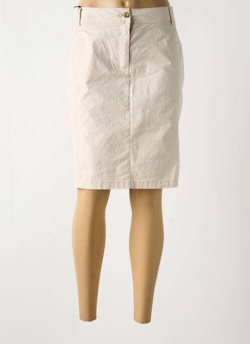 Fustă midi bej ÉTYMOLOGIE femeie