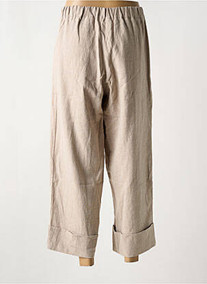 Pantalon 7/8 talie înaltă talie înaltă gri O'MER femeie