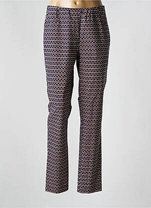 Pantalon drept albastru ADELINA BY SCHEITER femeie
