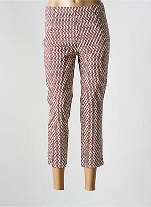 Pantalon trei sferturi portocaliu ADELINA BY SCHEITER femeie