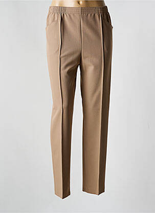 Pantalon slim talie elastică mărime normală maro GRIFFON femeie