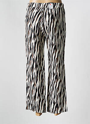 Pantalon drept talie elastică negru ZERRES femeie