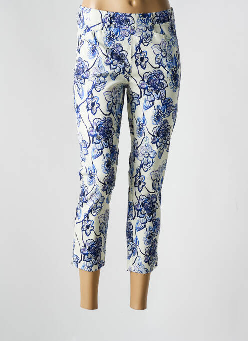 Pantalon trei sferturi albastru ADELINA BY SCHEITER femeie