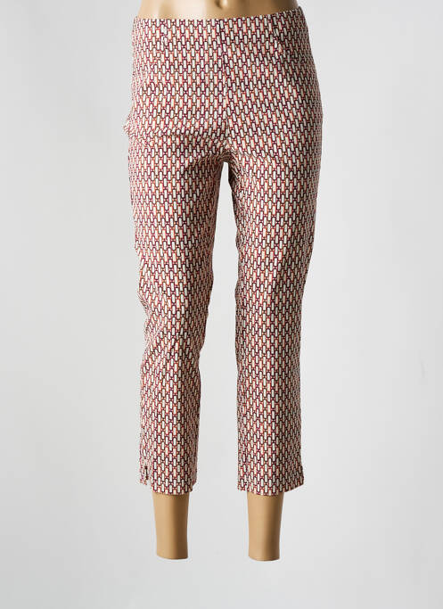 Pantalon trei sferturi portocaliu ADELINA BY SCHEITER femeie