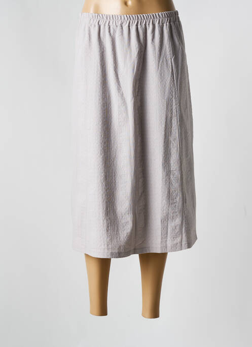 Fustă midi gri GRIFFON femeie