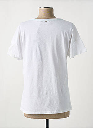 Tricou imprimeu fantezie mâneci scurte alb MARC AUREL femeie