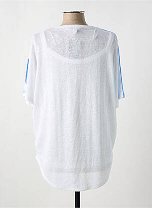 Tricou imprimeu fantezie mâneci scurte alb MARBLE femeie