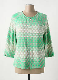 Jachete casual guler rotund verde FRANK WALDER femme