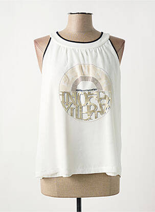 Top alb TUZZI femeie