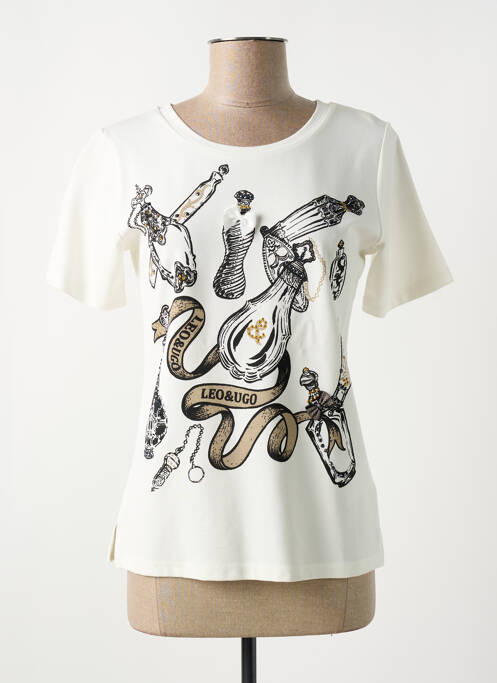 Tricou alb LEO & UGO femeie