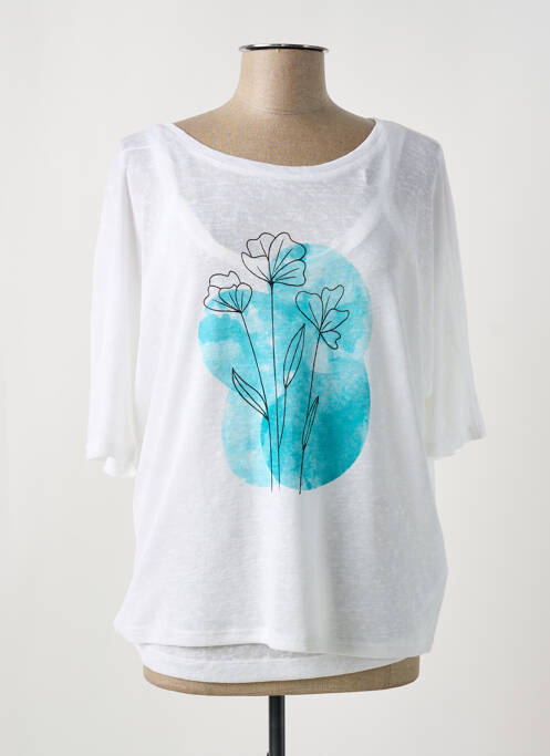 Tricou alb MARBLE femeie