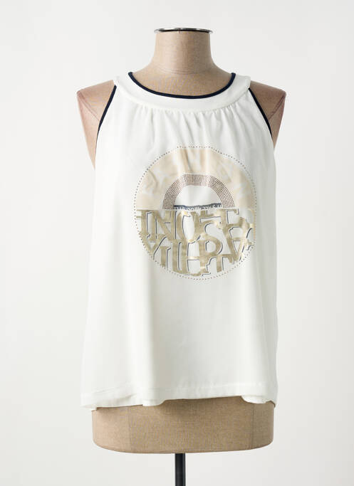 Top alb TUZZI femeie