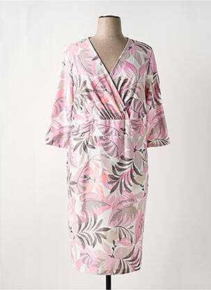 Rochie midi mâneci 3/4 mâneci 3/4 roz FRANK WALDER femeie