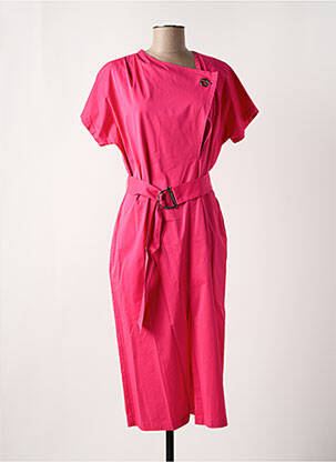 Rochie midi mâneci scurte mâneci scurte roz CAROLINE BISS femeie