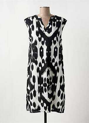 Rochie midi țesătură crep mâneci scurte negru STREET ONE femeie