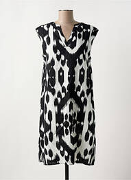 Rochie midi țesătură crep mâneci scurte negru STREET ONE femme