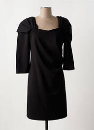 Rochie scurtă mâneci 3/4 mâneci 3/4 negru GREGORY PAT femme