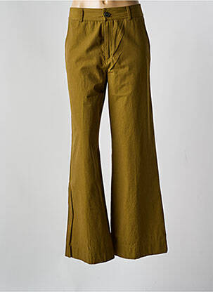 Pantalon evazat verde POMANDERE femeie