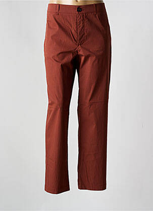 Pantalon chino țesătură poplin mărime normală maro PHISIQUE DU ROLE femeie