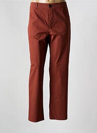 Pantalon chino țesătură poplin mărime normală maro PHISIQUE DU ROLE femme