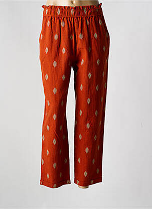 Pantalon 7/8 talie elastică mărime normală portocalie MARAIS femeie
