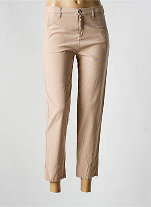 Pantalon 7/8 elasticitate mărime normală maro BERENICE femeie