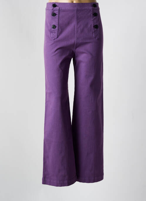 Blugi cu croială evazată violet MASSCOB femeie
