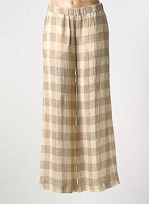 Pantalon larg bej DIEGA femeie