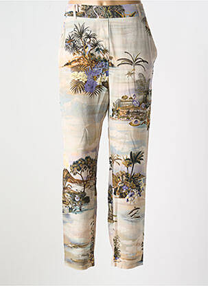 Pantalon drept bej MOMONI femeie