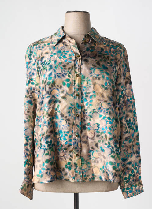 Cămașă imprimeu fantezie mâneci lungi albastru MOMONI femme