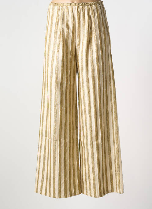 Pantalon evazat auriu FORTE-FORTE femeie