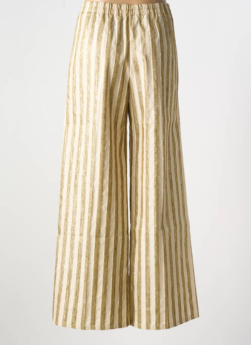 Pantalon evazat auriu FORTE-FORTE femeie