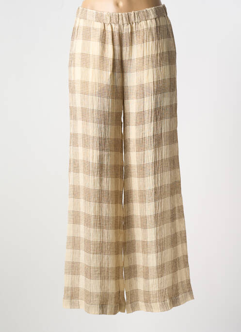 Pantalon larg bej DIEGA femeie